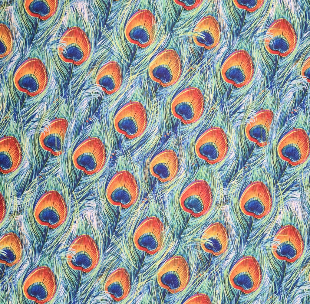 👉 PRINT ON DEMAND 👈 Peacock Various Fabric Bases