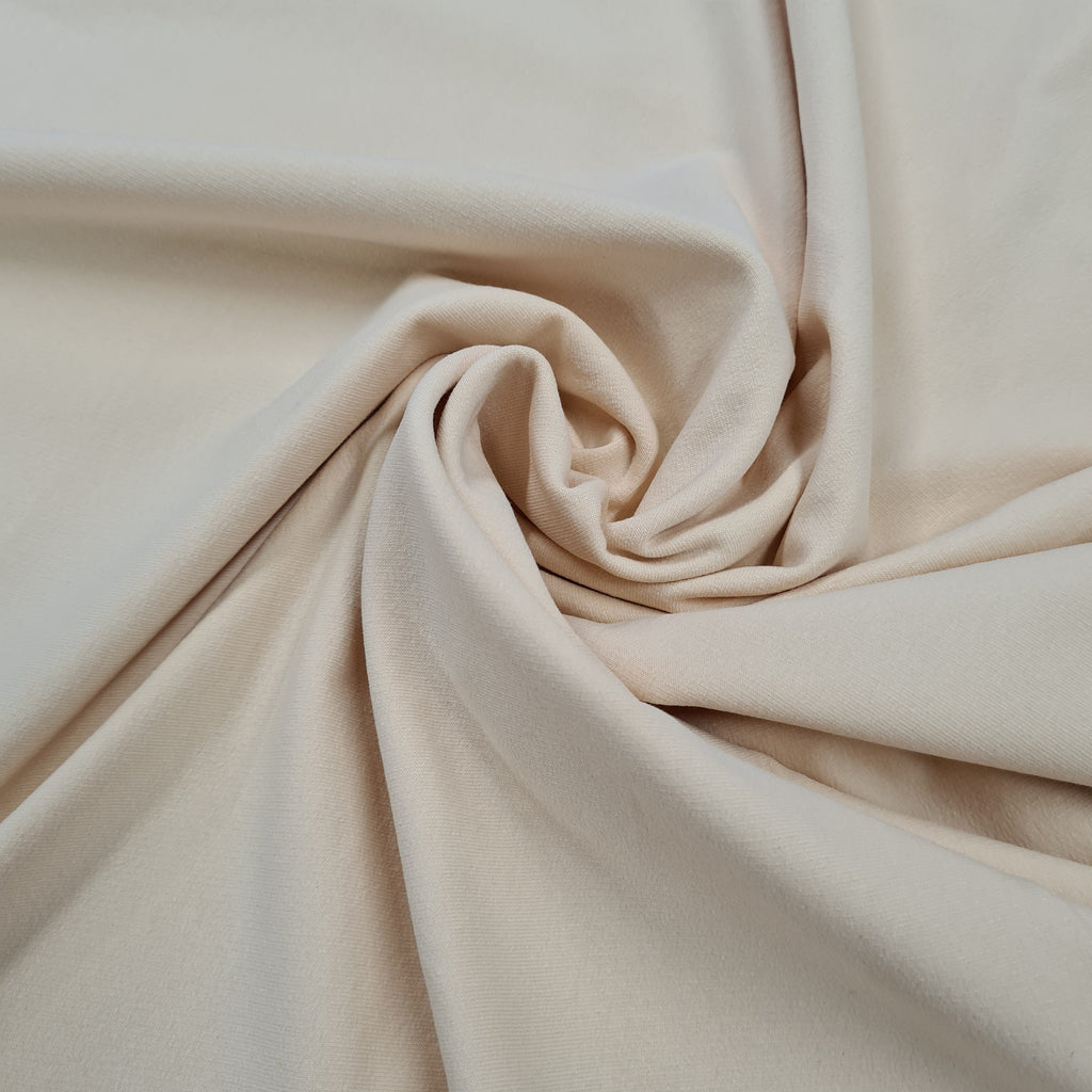 👉 Fiver Fabrics 👈 Peach Plain French Terry Jersey, priced by metre