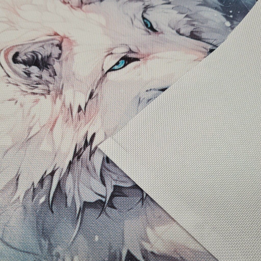 👉 PRINT ON DEMAND 👈 TOTE White Wolf Tote Fabric Bag Panel