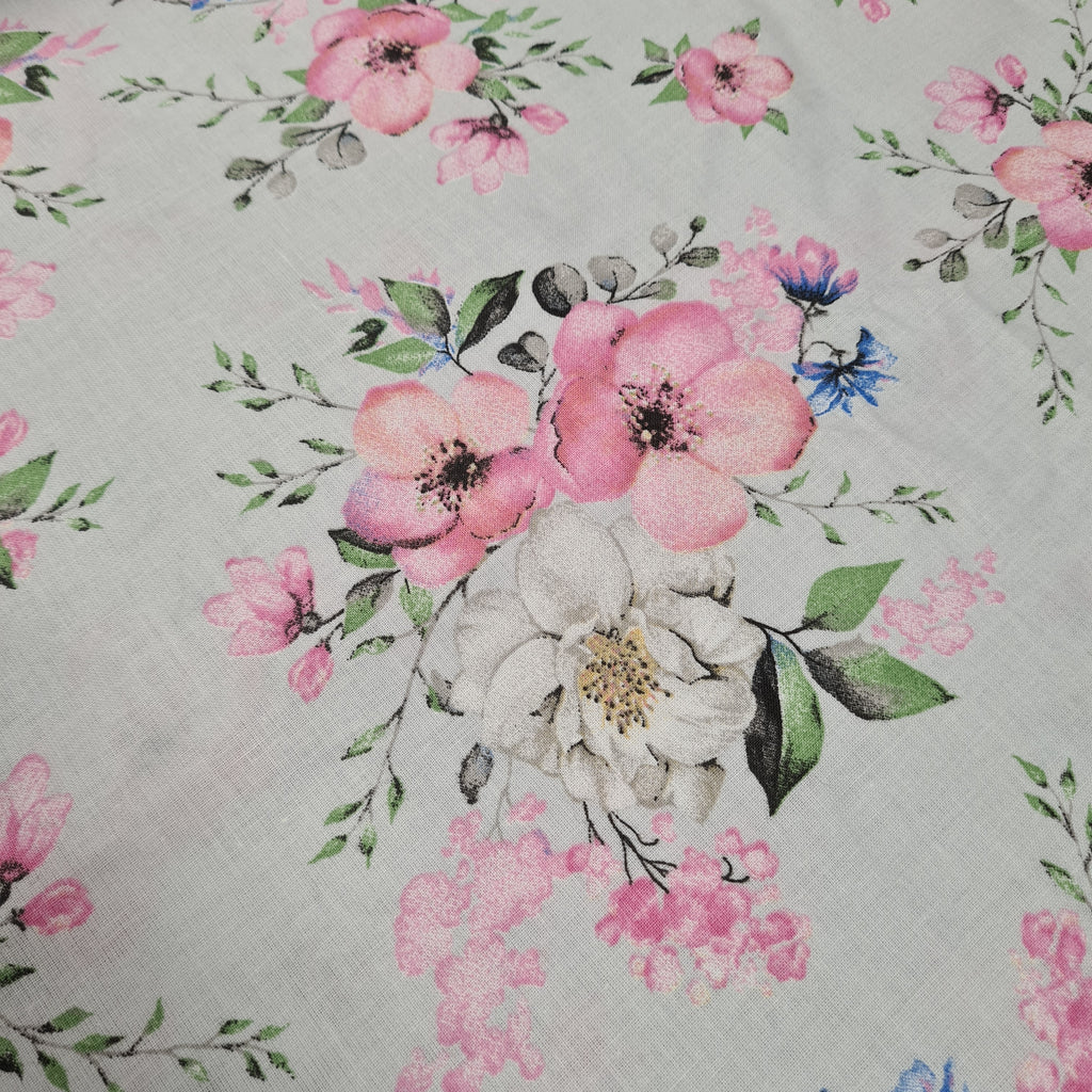 Delicate Floral Cotton, priced by half metre