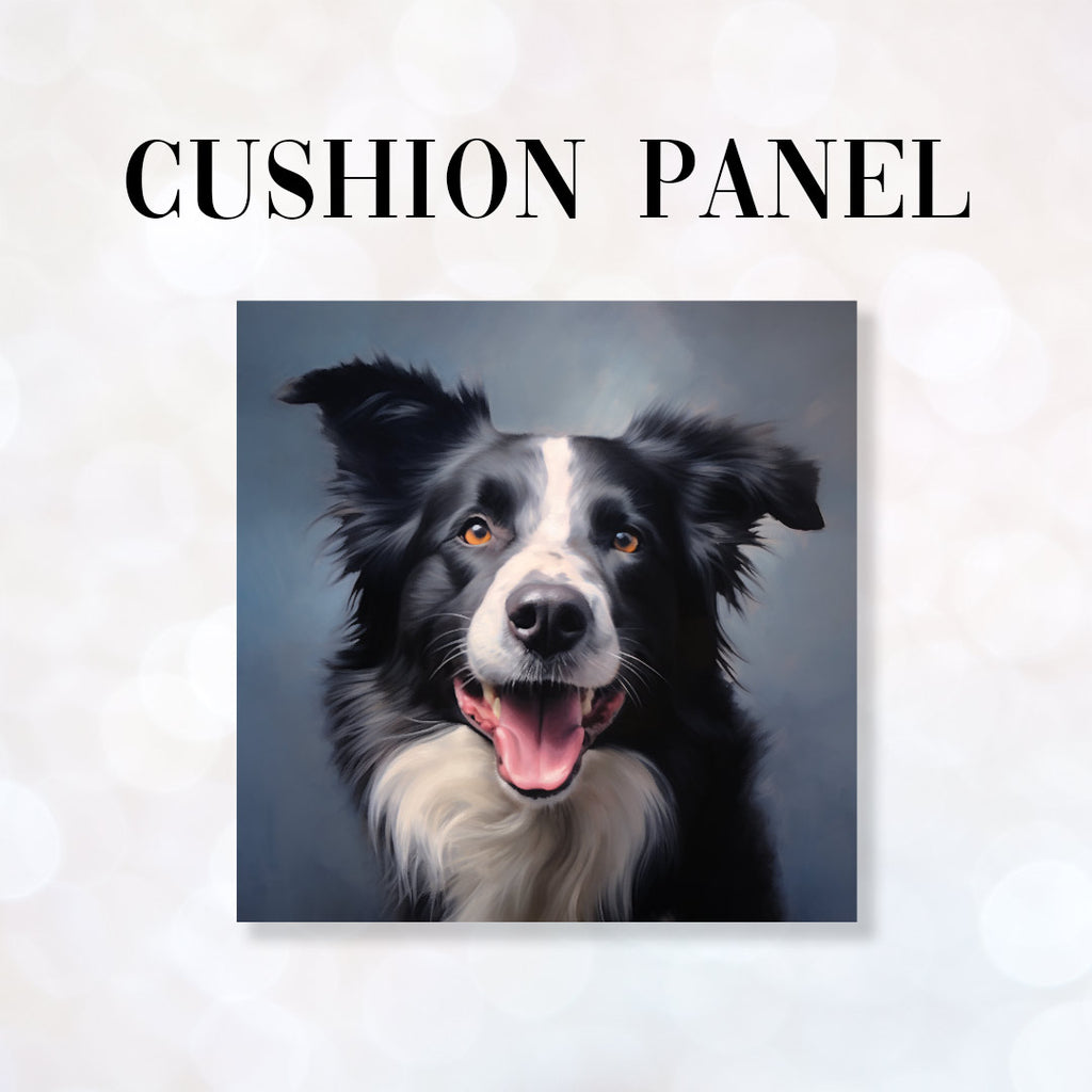 👉 PRINT ON DEMAND 👈 CUSHION Panel Border Collie Dog
