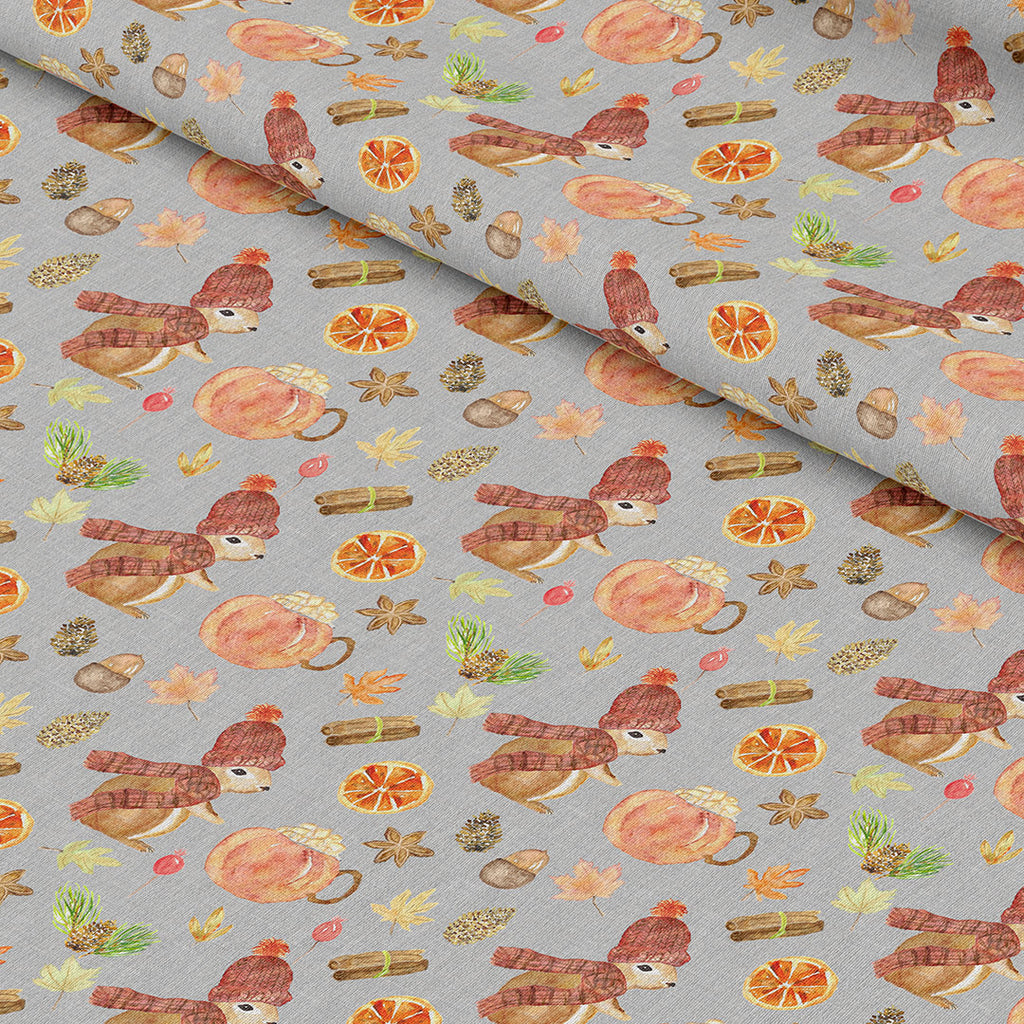 👉 PRINT ON DEMAND 👈 Cosy Autumn Various Fabric Bases