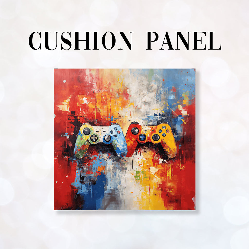 👉 PRINT ON DEMAND 👈 CUSHION Fabric Panel Colourful Gaming CP-87