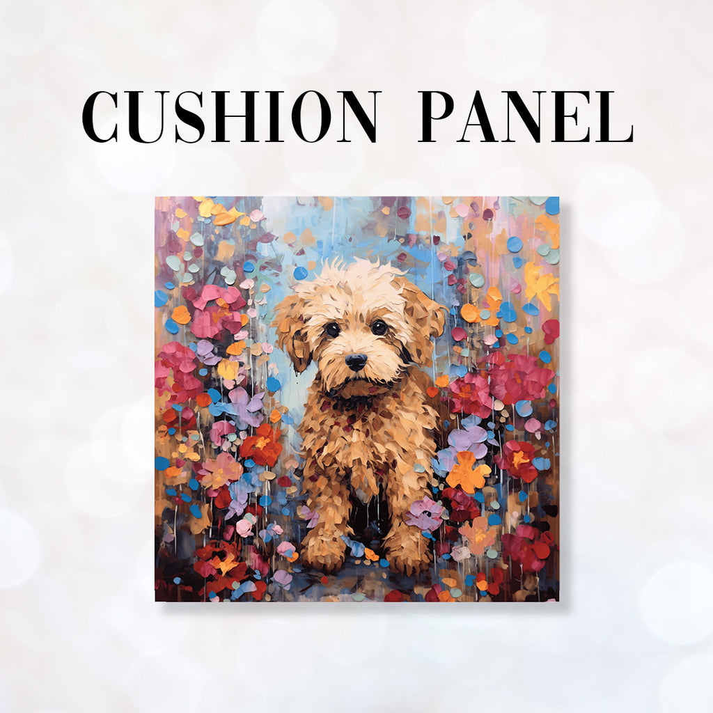 👉 PRINT ON DEMAND 👈 CUSHION Fabric Panel Cockapoo Pup CP-88