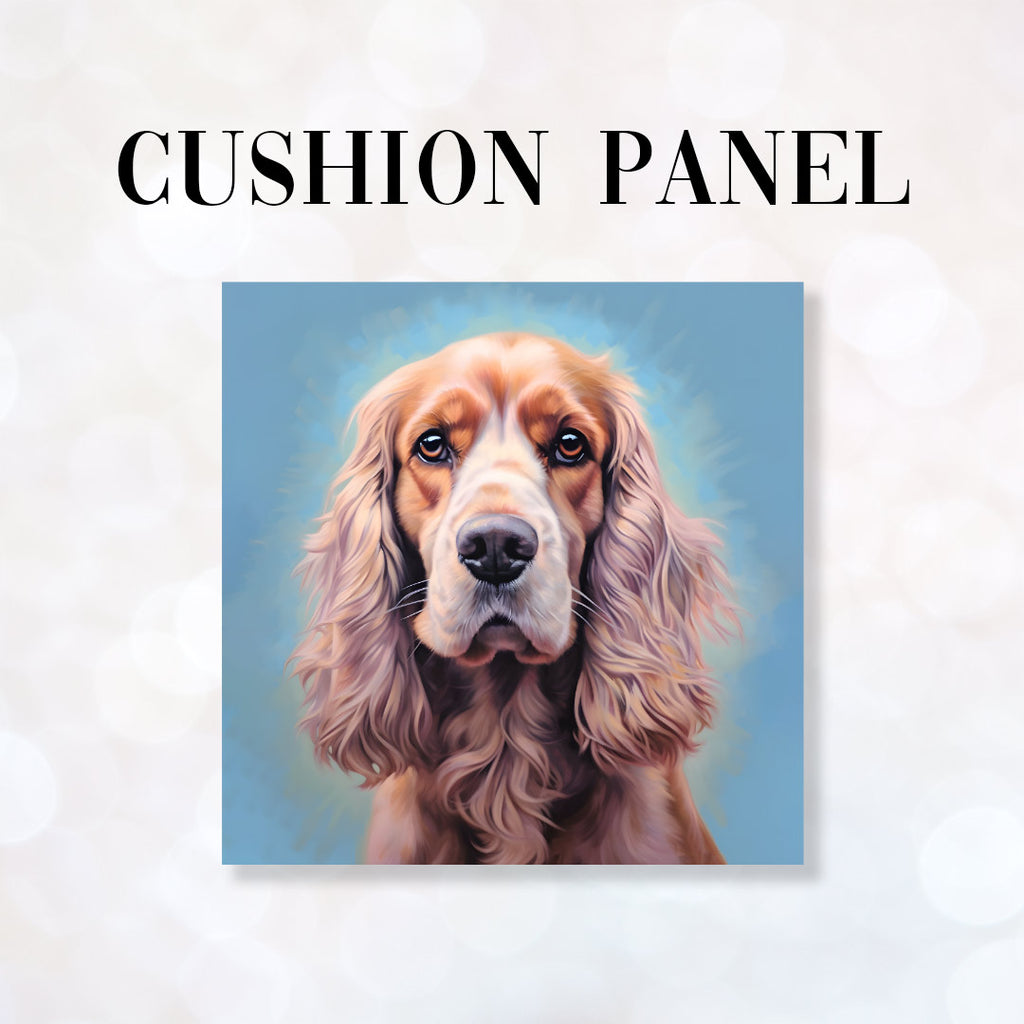 👉 PRINT ON DEMAND 👈 CUSHION Fabric Panel Cocker Spaniel Dog