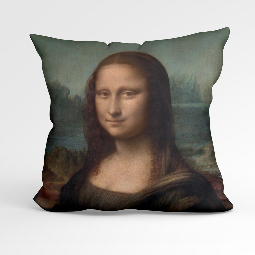 👉 PRINT ON DEMAND 👈 CUSHION Fabric Panel Da Vinci Mona Lisa