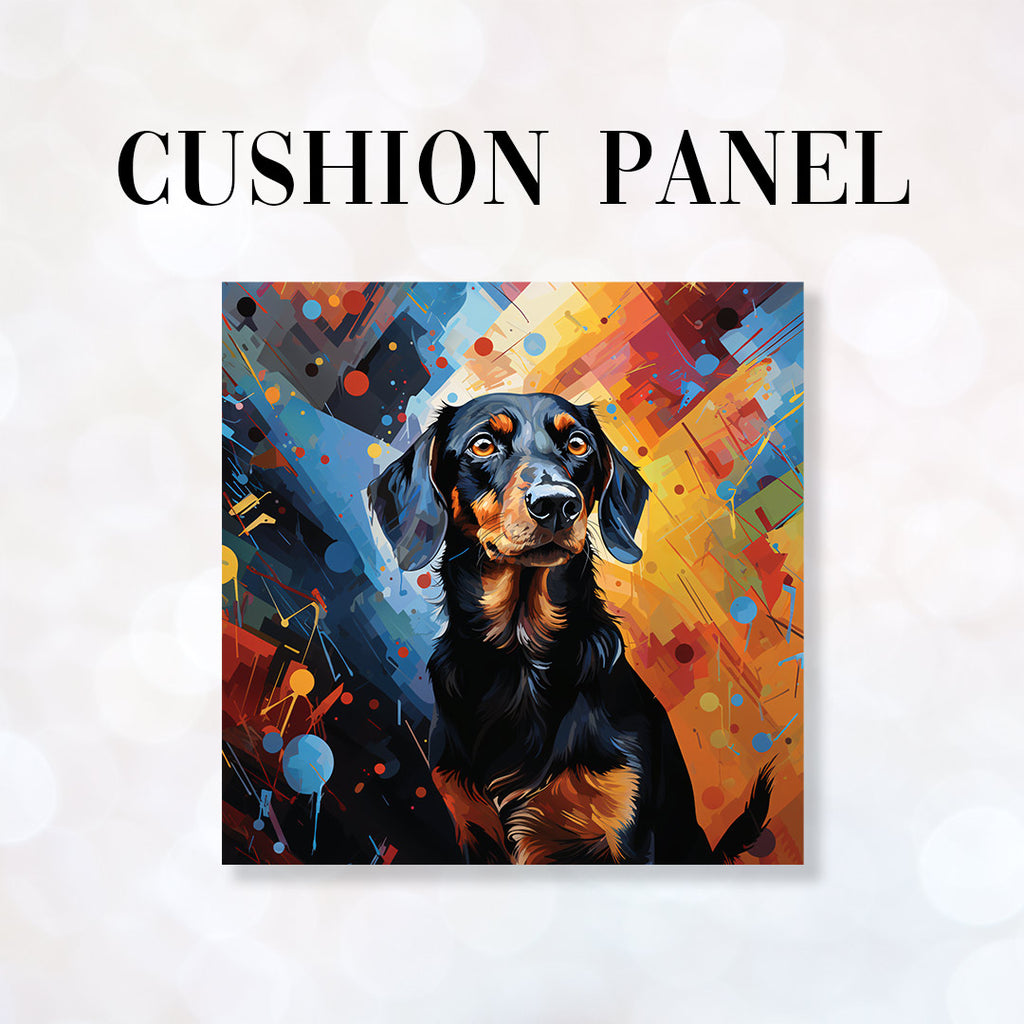 👉 PRINT ON DEMAND 👈 CUSHION Fabric Panel Dachshund