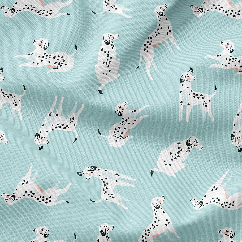 👉 PRINT ON DEMAND 👈 Dalmation Mint Various Fabric Bases