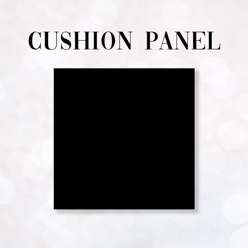 👉 PRINT ON DEMAND 👈 CUSHION CO-ORD Folk Black Fabric Panel