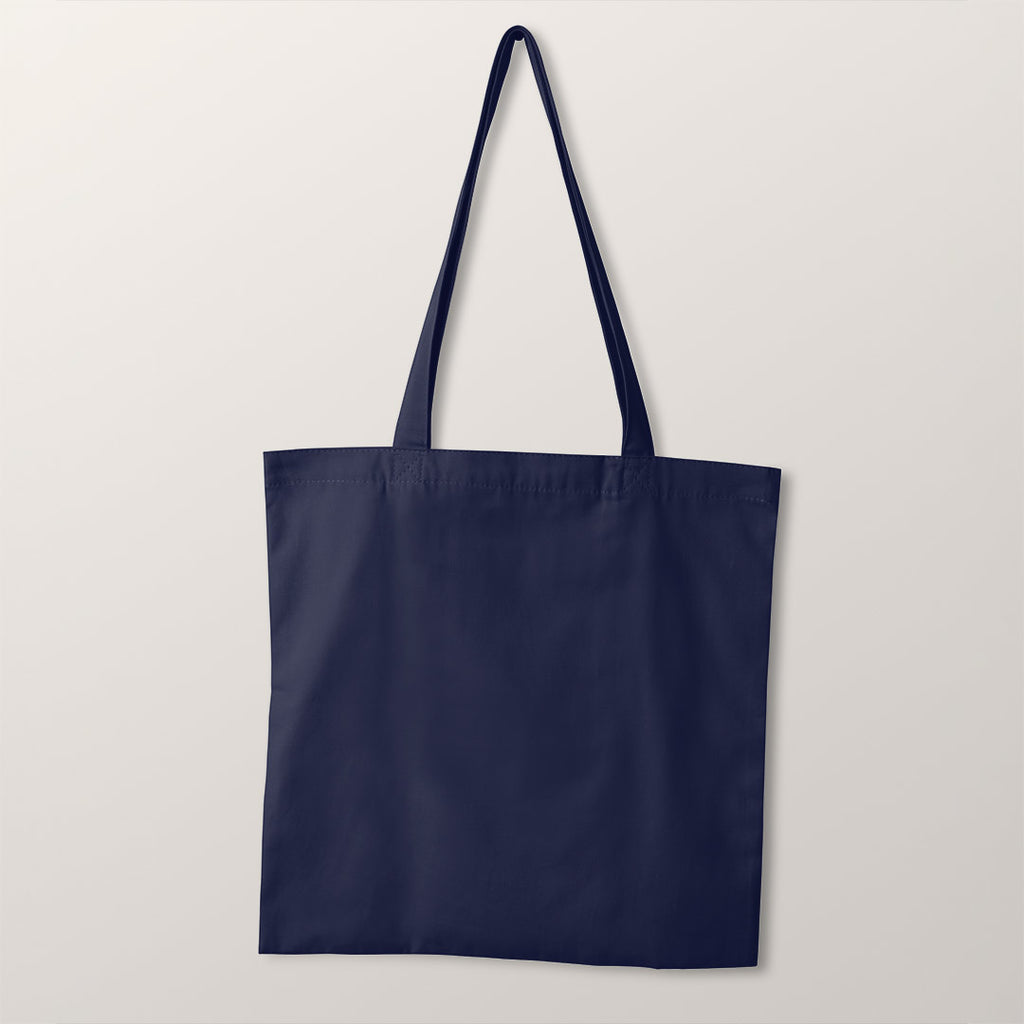 👉 PRINT ON DEMAND 👈 TOTE CO-ORD Folk Navy Fabric Bag Panel