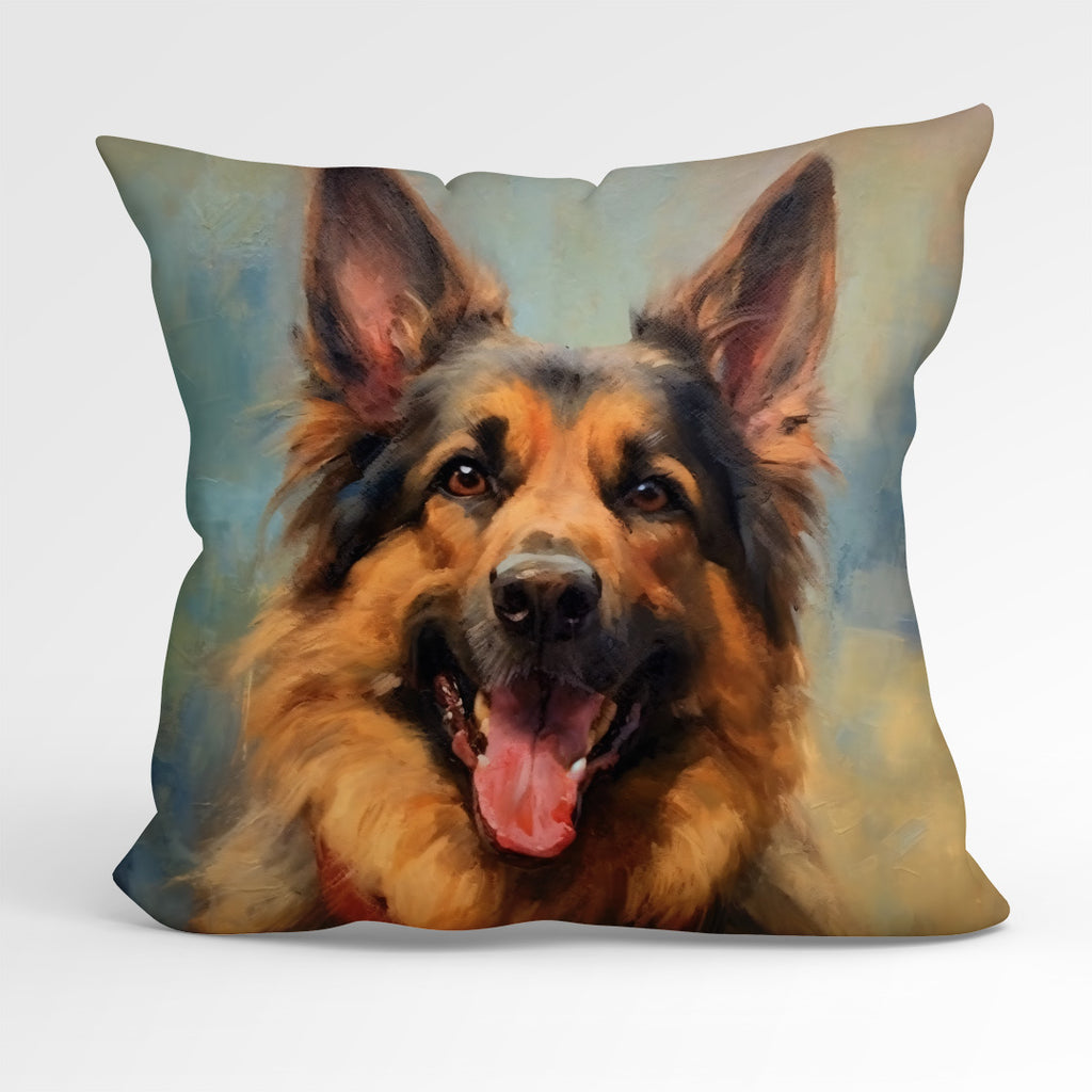 👉 PRINT ON DEMAND 👈 CUSHION Fabric Panel German Shepherd Dog