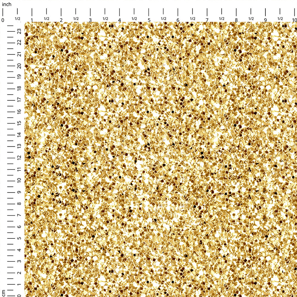 👉 PRINT ON DEMAND 👈 Glitter Gold Various Fabric Bases