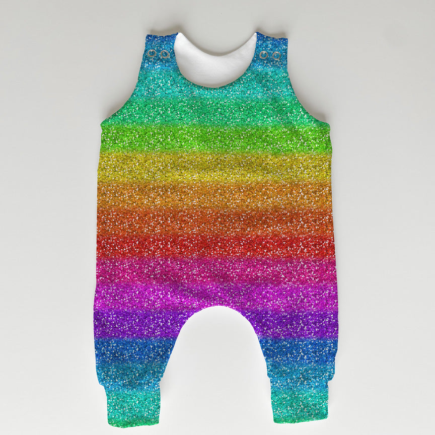 👉 PRINT ON DEMAND 👈 Glitter Rainbow Various Fabric Bases