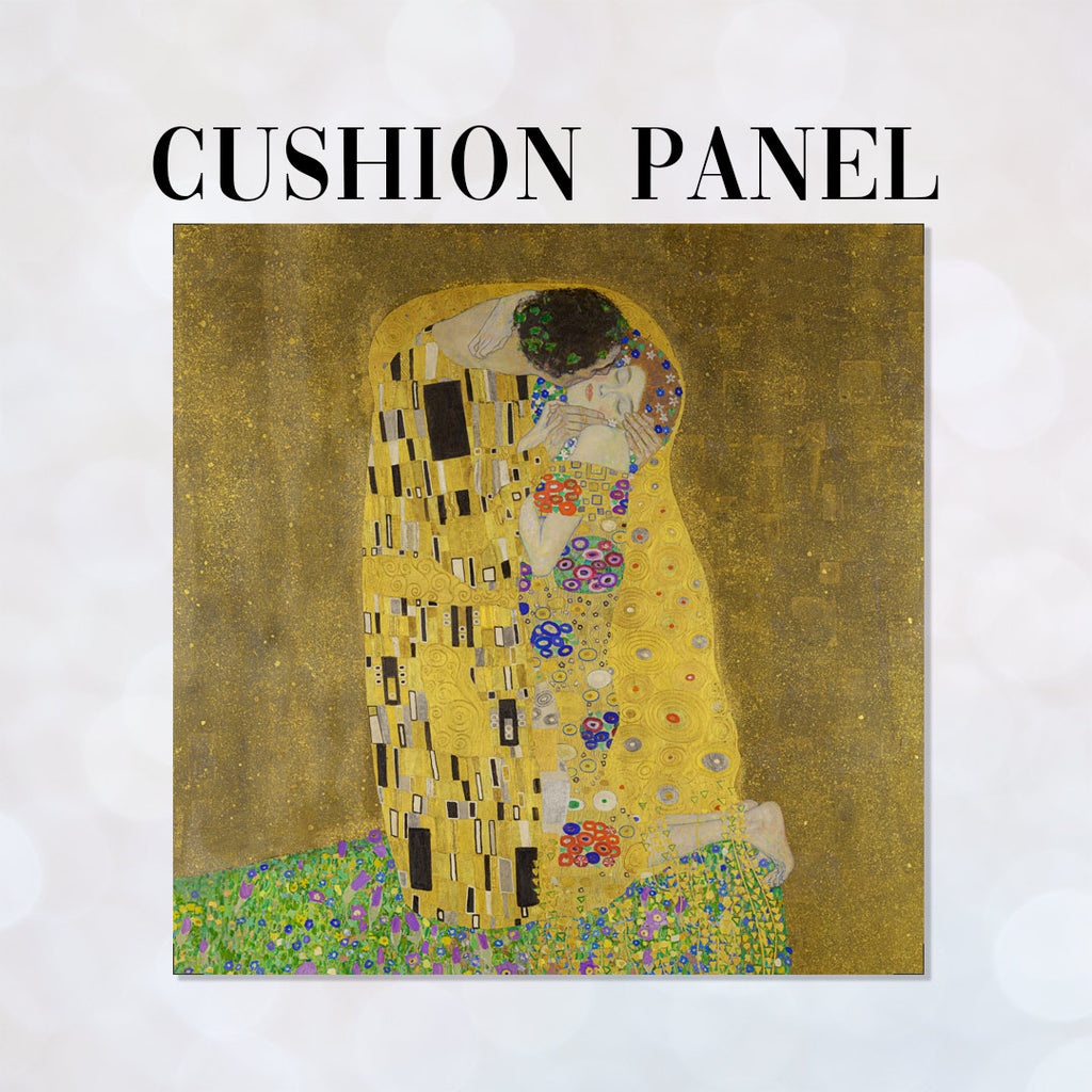 👉 PRINT ON DEMAND 👈 CUSHION Fabric Panel Gustav Klimt The Kiss