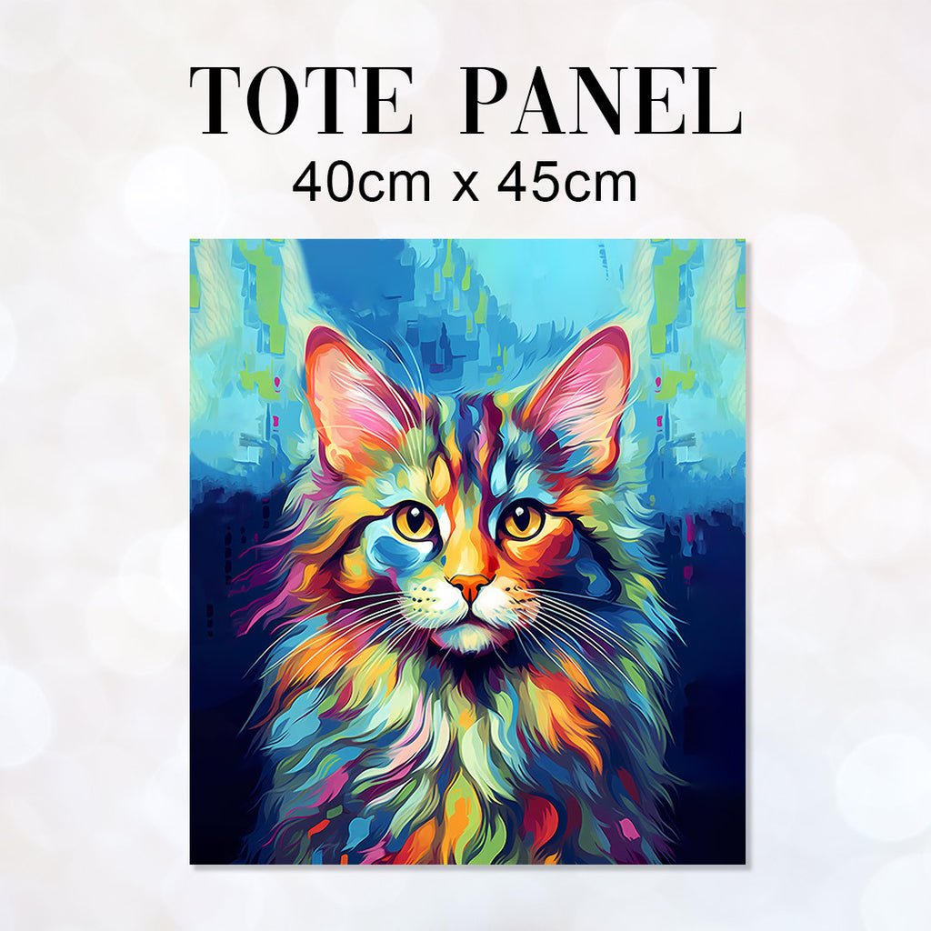 👉 PRINT ON DEMAND 👈 TOTE Maine Cat Fabric Bag Panel