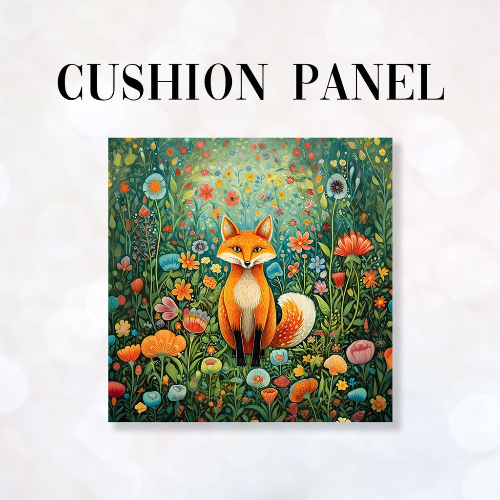 👉 PRINT ON DEMAND 👈 CUSHION Fabric Panel Meadow Fox