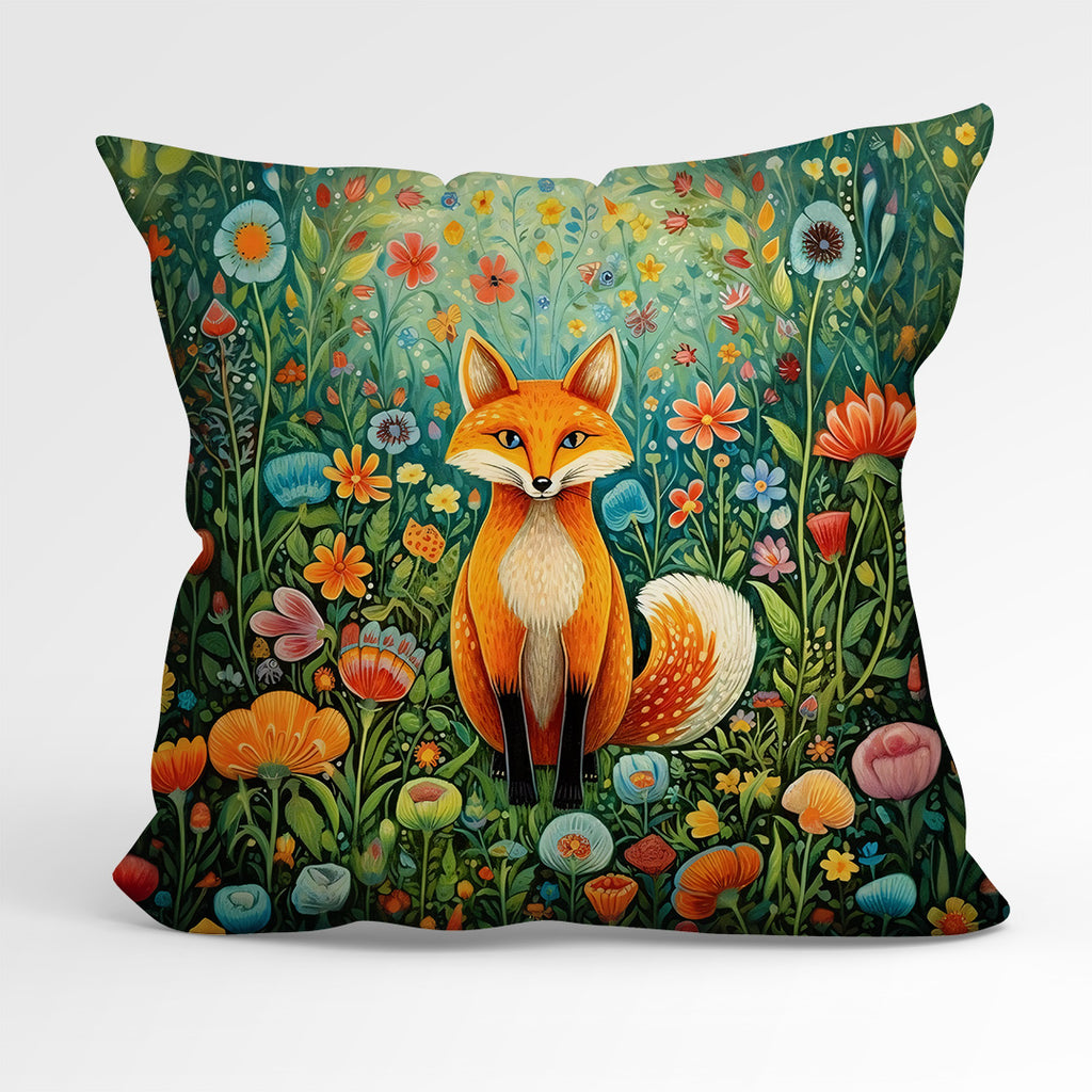 👉 PRINT ON DEMAND 👈 CUSHION Fabric Panel Meadow Fox
