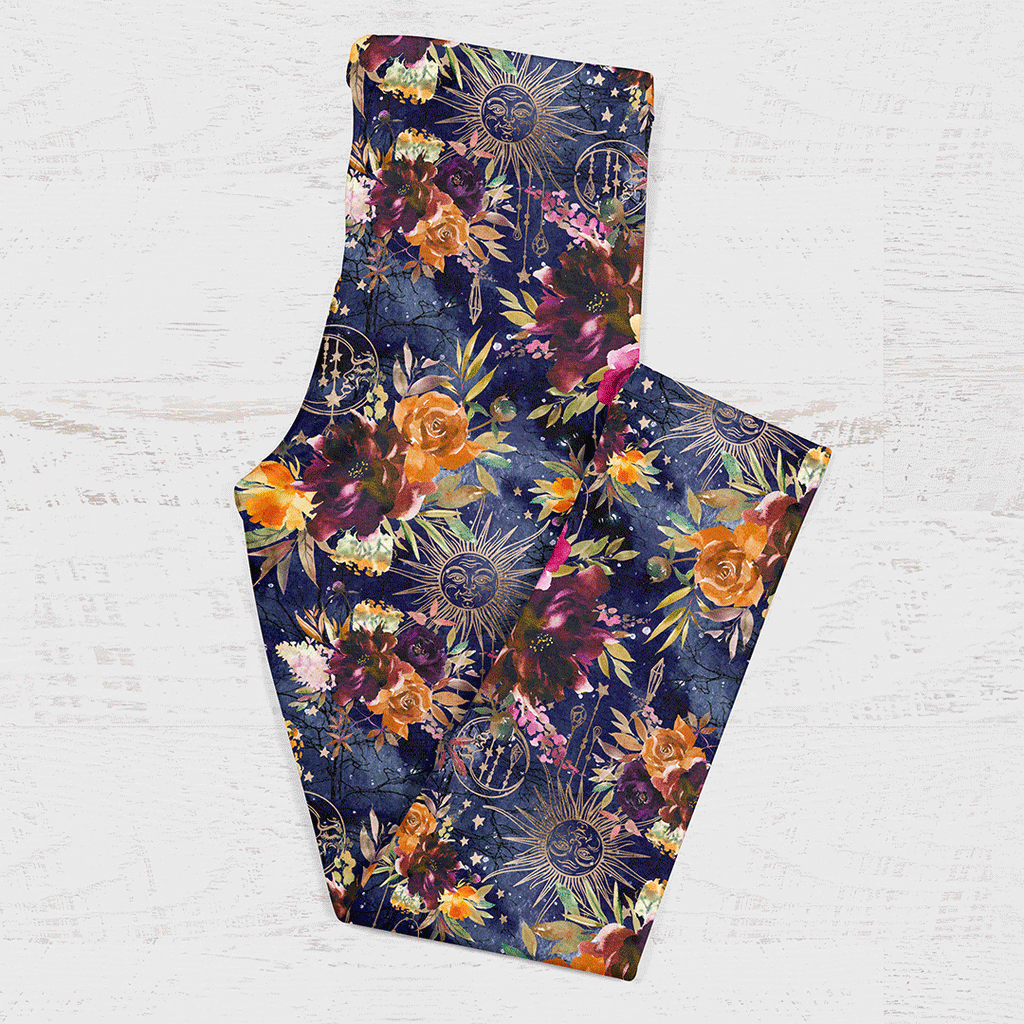 👉 PRINT ON DEMAND 👈 Mystical Floral Various Fabric Bases