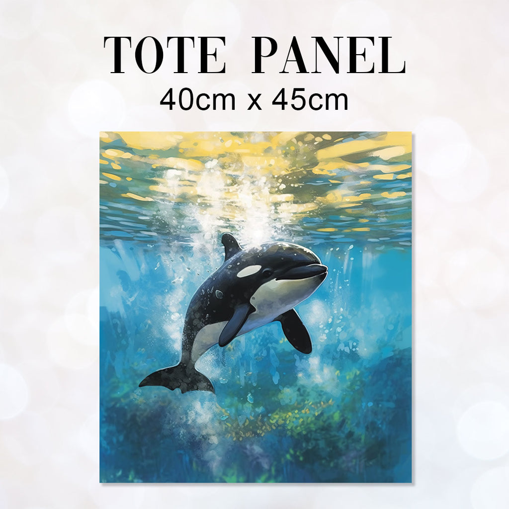 👉 PRINT ON DEMAND 👈 TOTE Orca Fabric Bag Panel