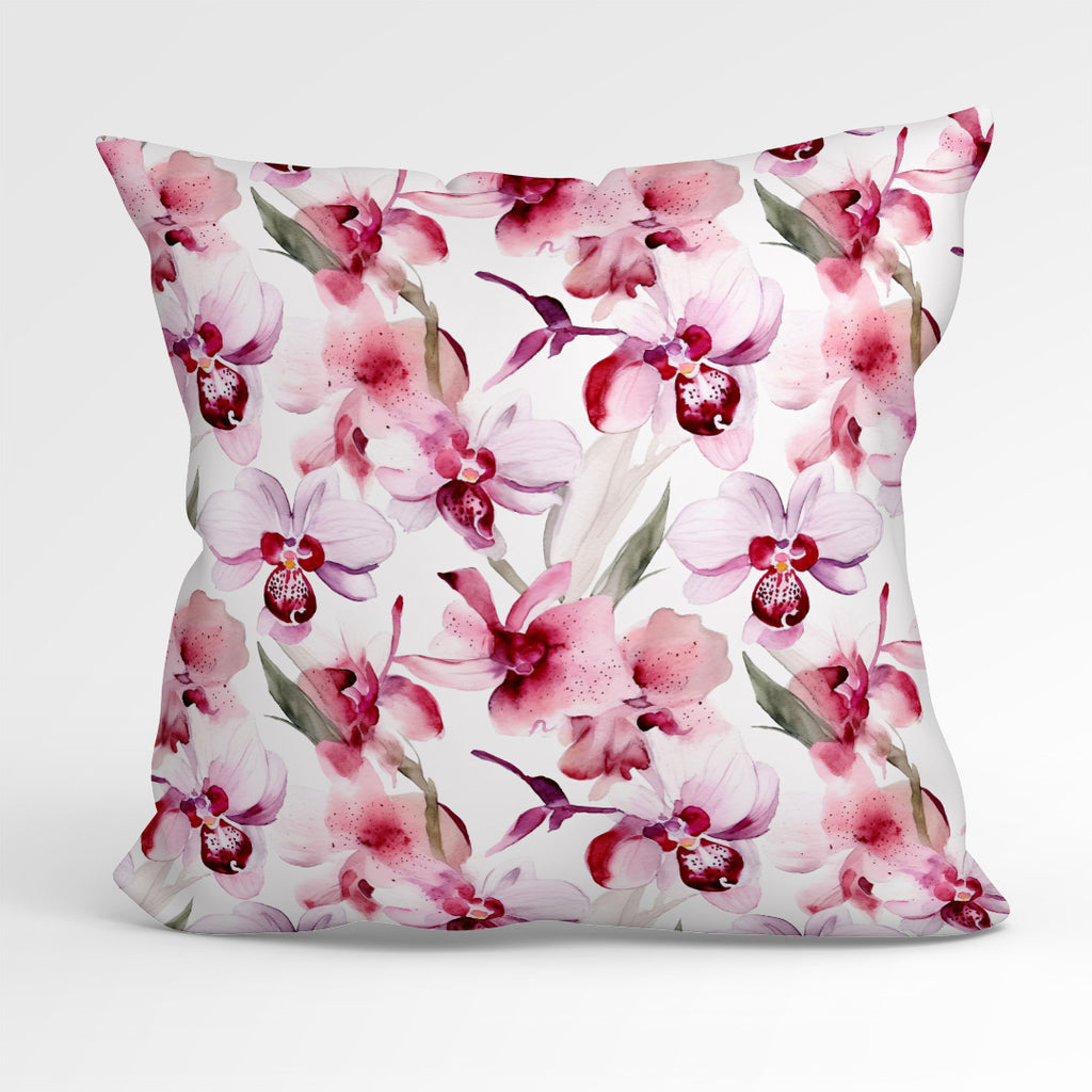 👉 PRINT ON DEMAND 👈 Pink Orchids Various Fabric Bases