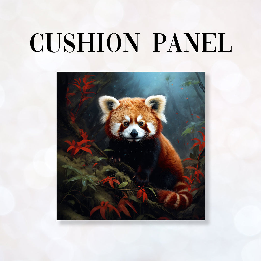 👉 PRINT ON DEMAND 👈 CUSHION Fabric Panel Red Panda