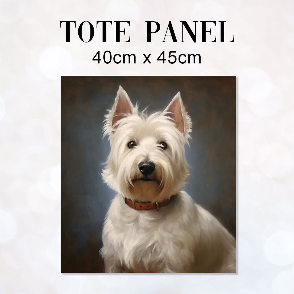👉 PRINT ON DEMAND 👈 TOTE Scottish Terrier Dog Fabric Bag Panel