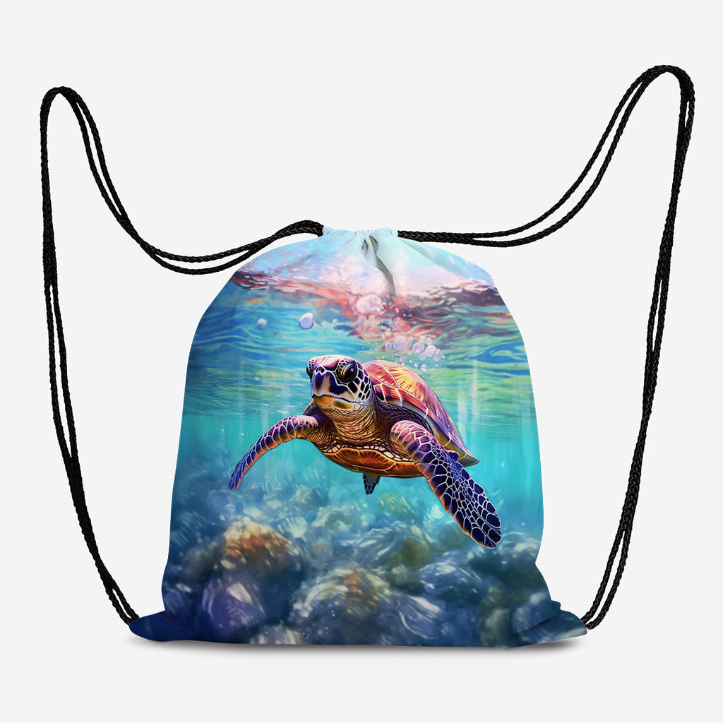 👉 PRINT ON DEMAND 👈 TOTE Sea Turtle Fabric Bag Panel