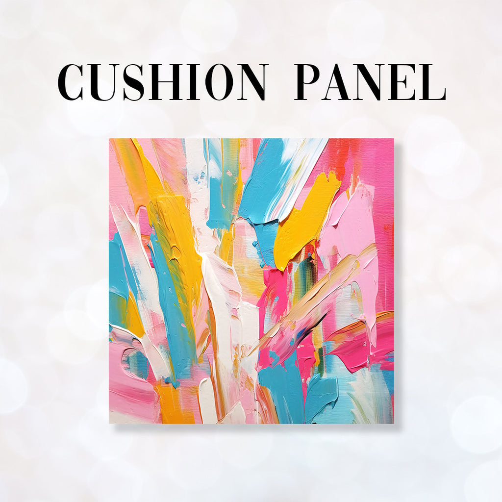 👉 PRINT ON DEMAND 👈 CUSHION CO-ORD Sewing Art Abstract 2 Fabric Panel