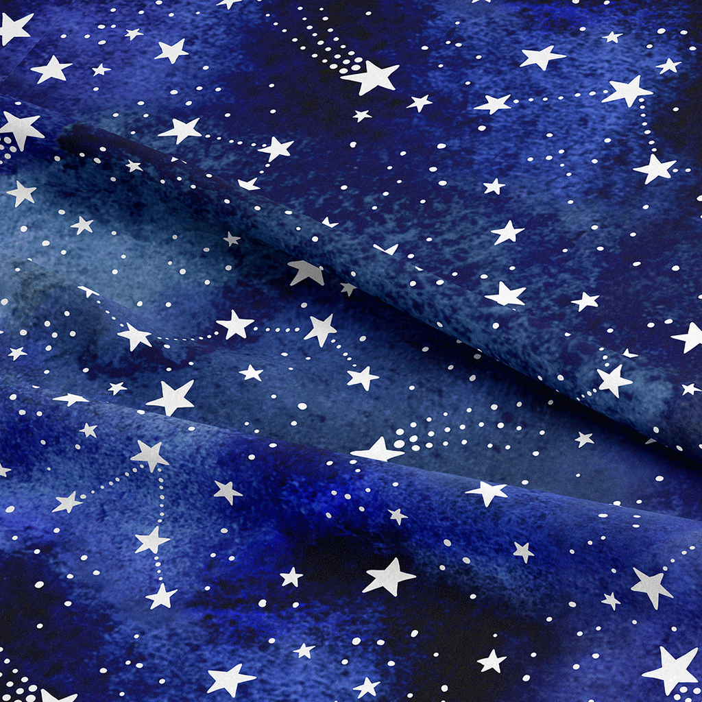 👉 PRINT ON DEMAND 👈 Starry Night Various Fabric Bases