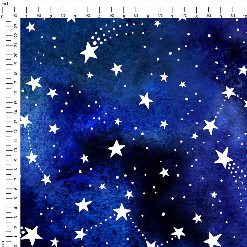 👉 PRINT ON DEMAND 👈 Starry Night Various Fabric Bases