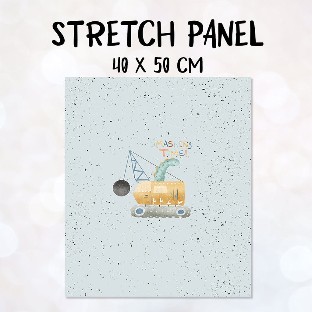 👉 PRINT ON DEMAND PANEL 👈 Smashing Time Blue Stretch Panel, Various Fabric Bases