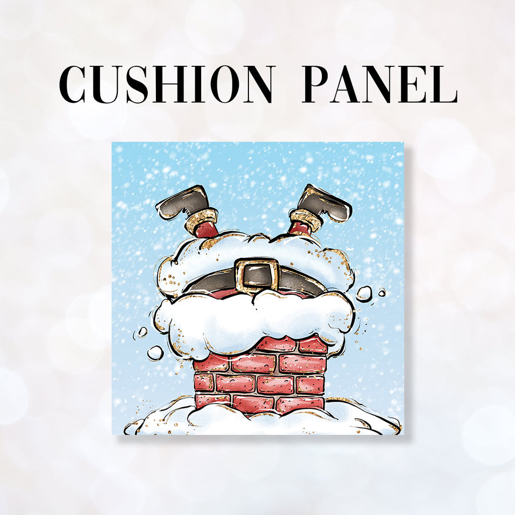 👉 PRINT ON DEMAND 👈 CUSHION Fabric Panel Stuck In The Chimney