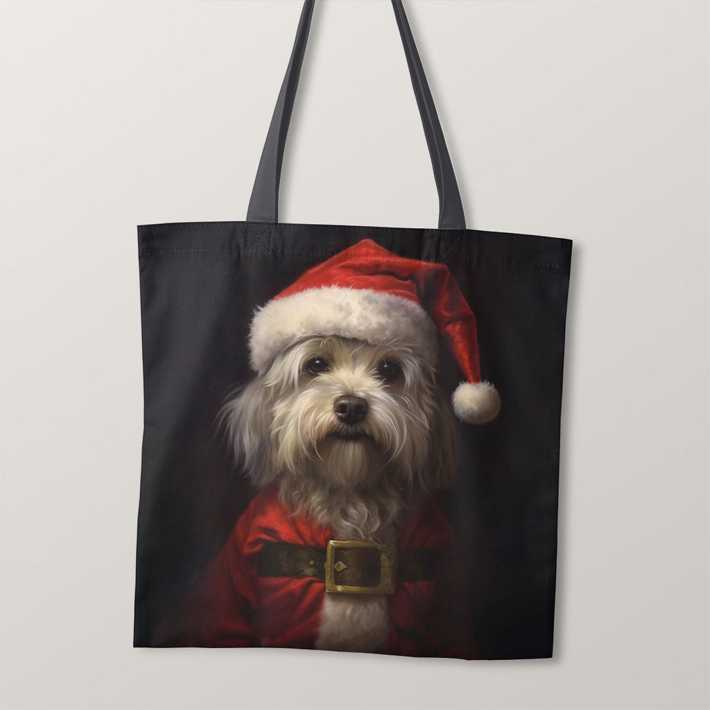 👉 PRINT ON DEMAND 👈 TOTE Santa's Helper TP-104 Fabric Bag Panel