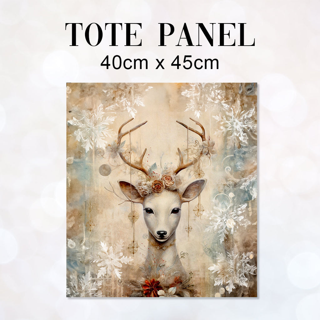 👉 PRINT ON DEMAND 👈 TOTE Whimsical Deer TP-113 Fabric Bag Panel