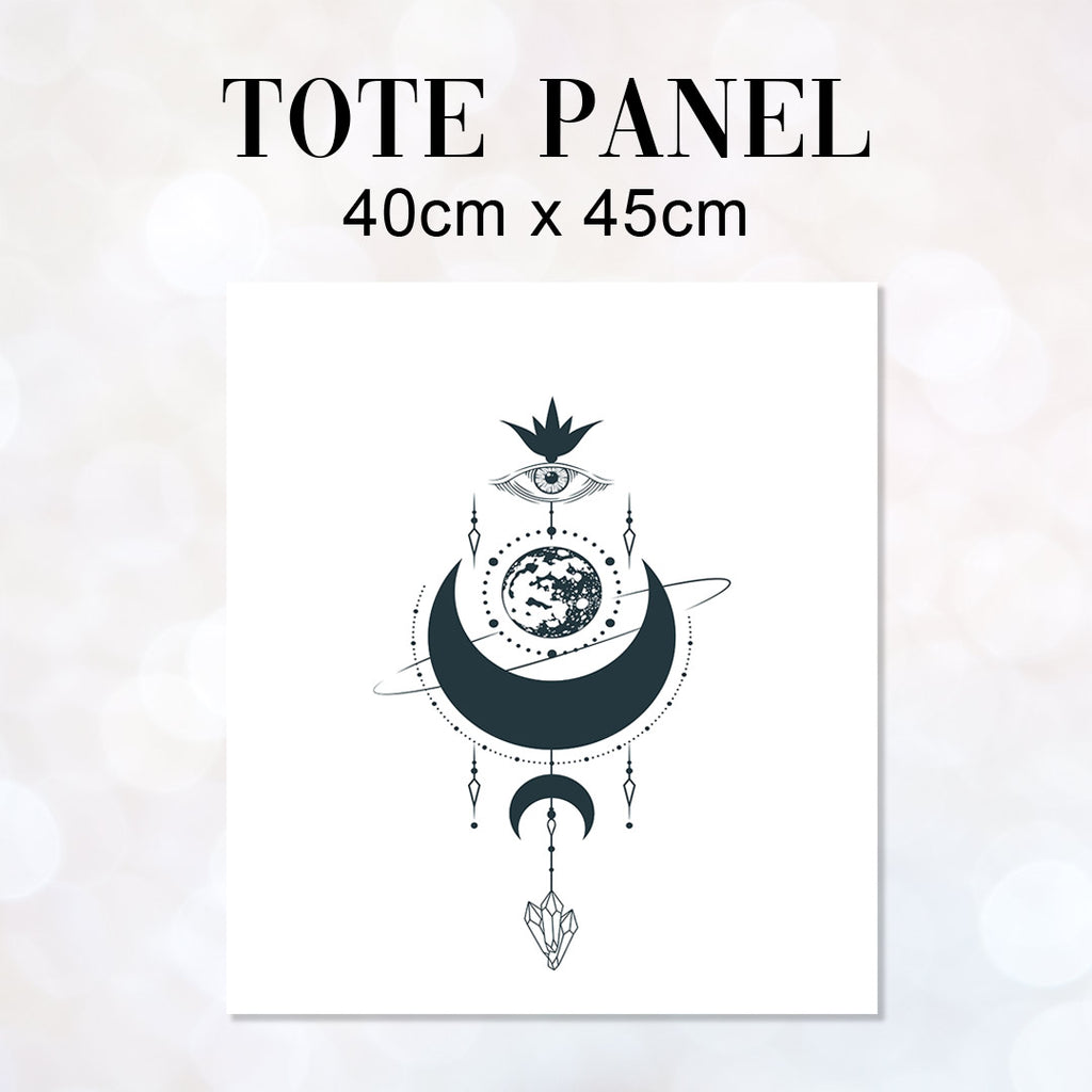 👉 PRINT ON DEMAND 👈 TOTE Moon Magic TP-14 Fabric Bag Panel