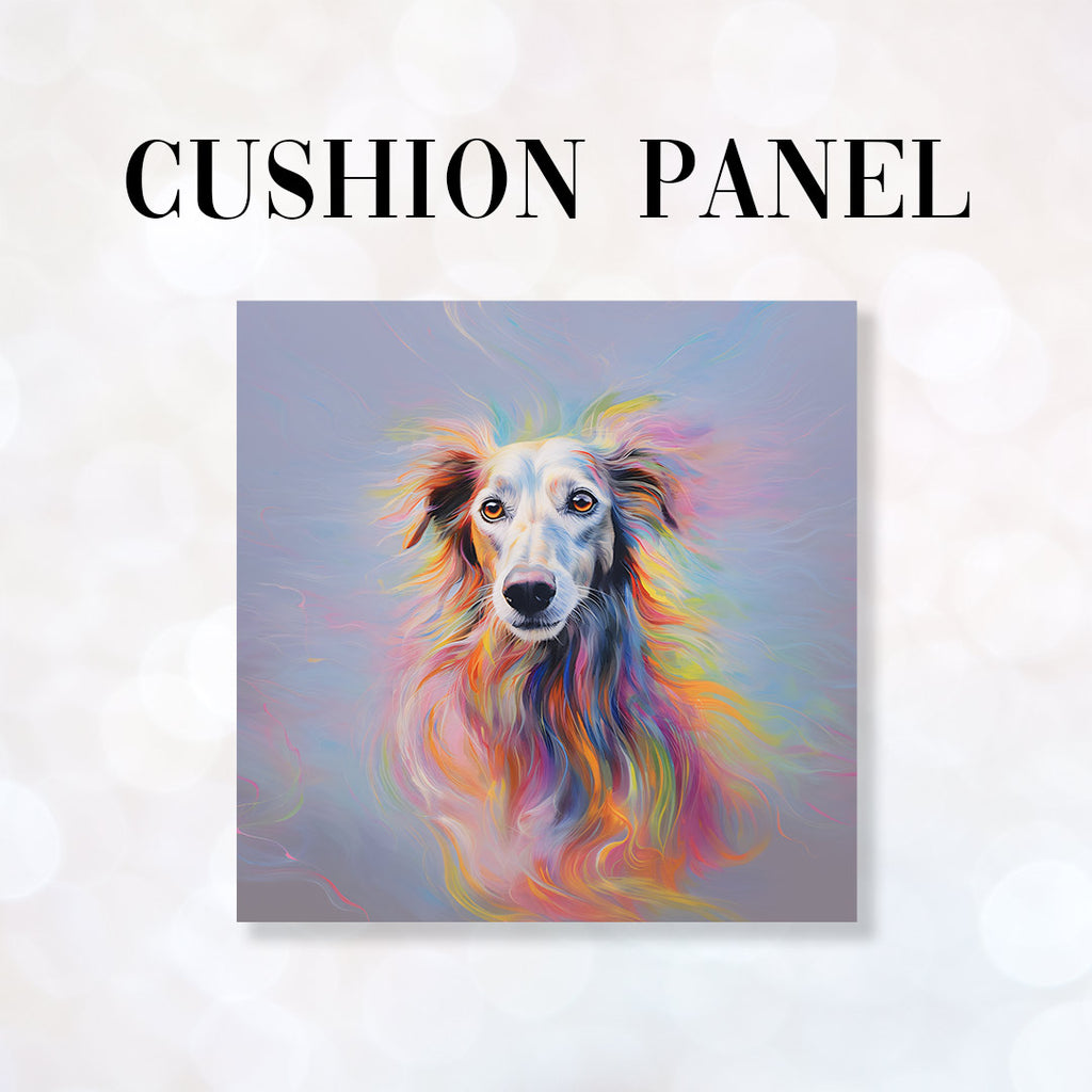👉 PRINT ON DEMAND 👈 CUSHION Fabric Panel Lurcher Swirls CP-17
