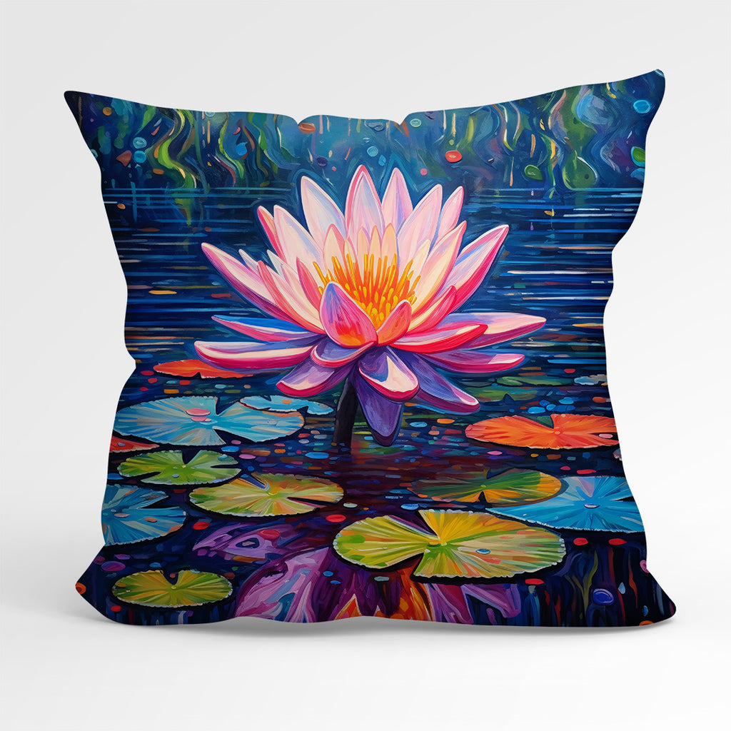 👉 PRINT ON DEMAND 👈 CUSHION Fabric Panel Lotus Leaf CP-18