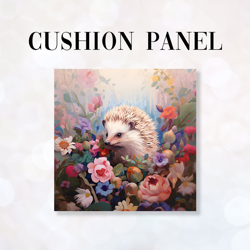 👉 PRINT ON DEMAND 👈 CUSHION Fabric Panel Little Hedgehog CP-19