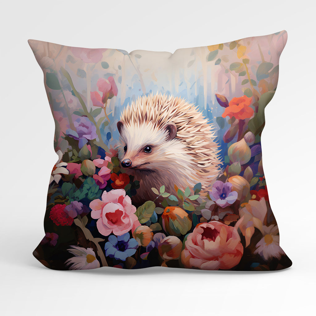 👉 PRINT ON DEMAND 👈 CUSHION Fabric Panel Little Hedgehog CP-19
