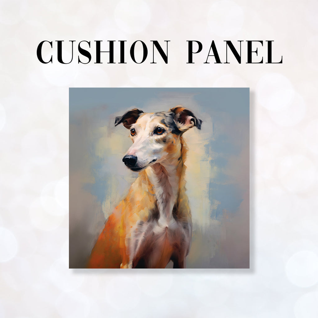 👉 PRINT ON DEMAND 👈 CUSHION Fabric Panel Dreamy Greyhound CP-44