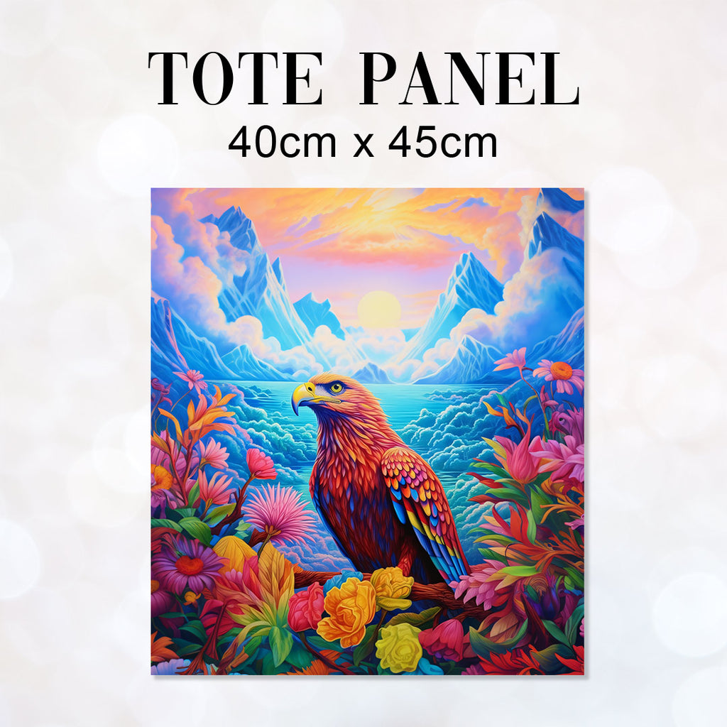 👉 PRINT ON DEMAND 👈 TOTE Bright Landscape Eagle TP-50 Fabric Bag Panel