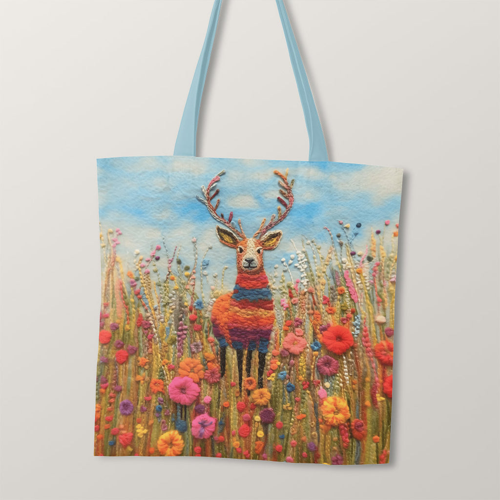 👉 PRINT ON DEMAND 👈 TOTE Felted Stag TP-82 Fabric Bag Panel