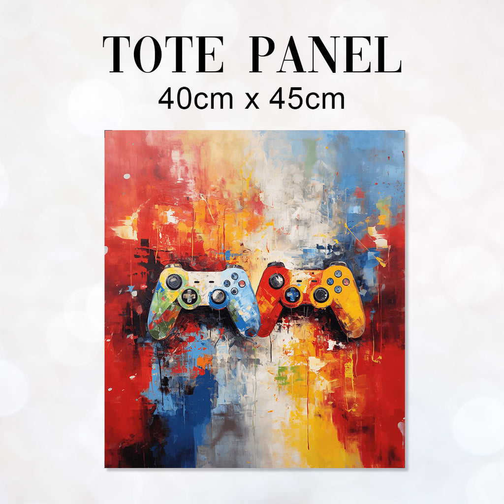 👉 PRINT ON DEMAND 👈 TOTE Colourful Gaming TP-87 Fabric Bag Panel