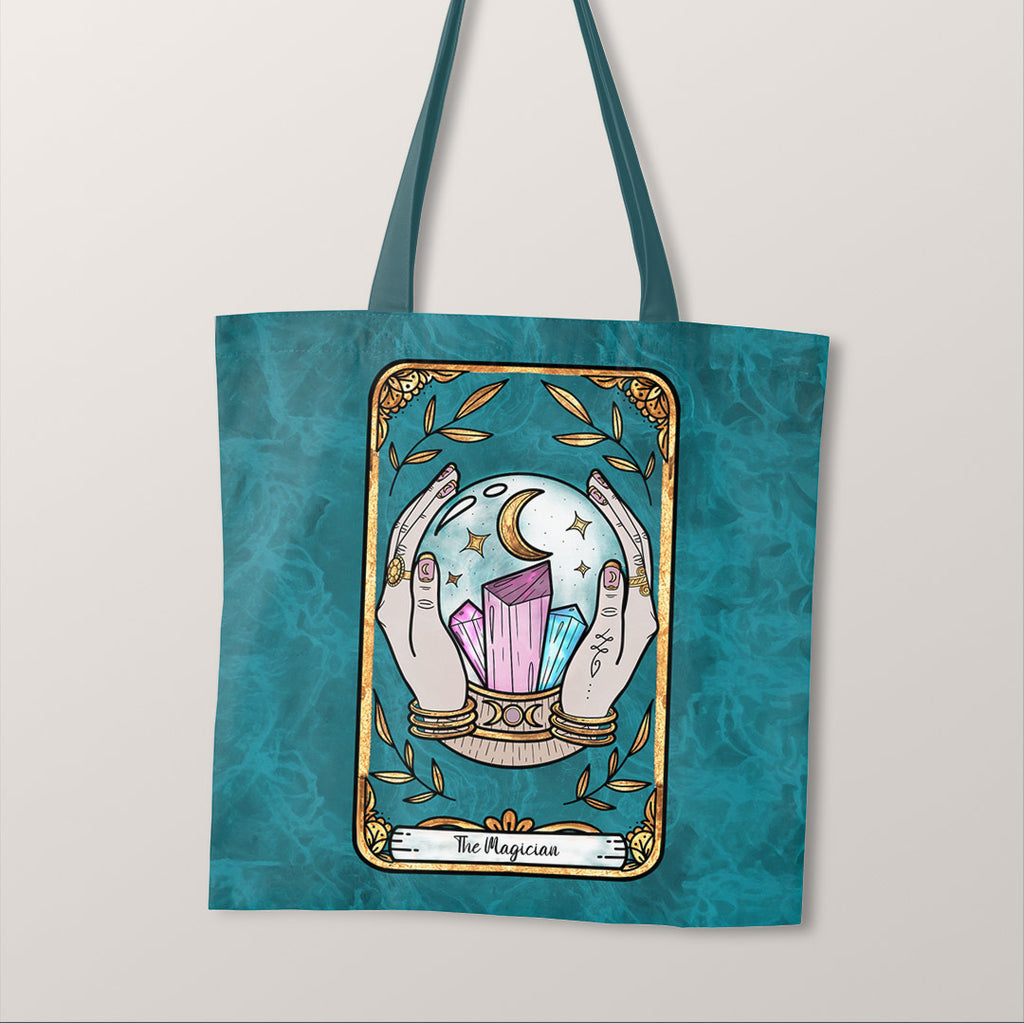 👉 PRINT ON DEMAND 👈 TOTE Tarot The Magician Fabric Bag Panel
