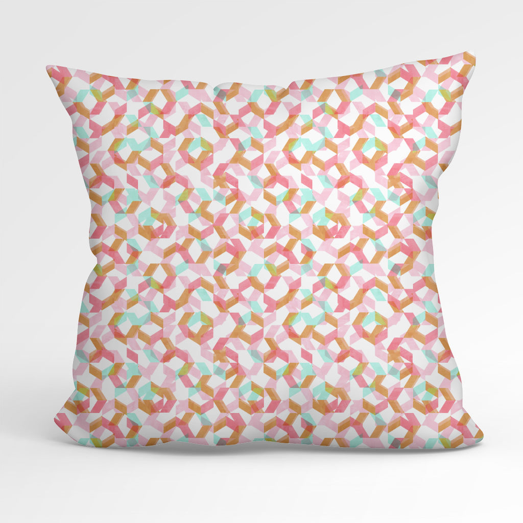 👉 PRINT ON DEMAND 👈 Watercolour Hexagons Various Fabric Bases