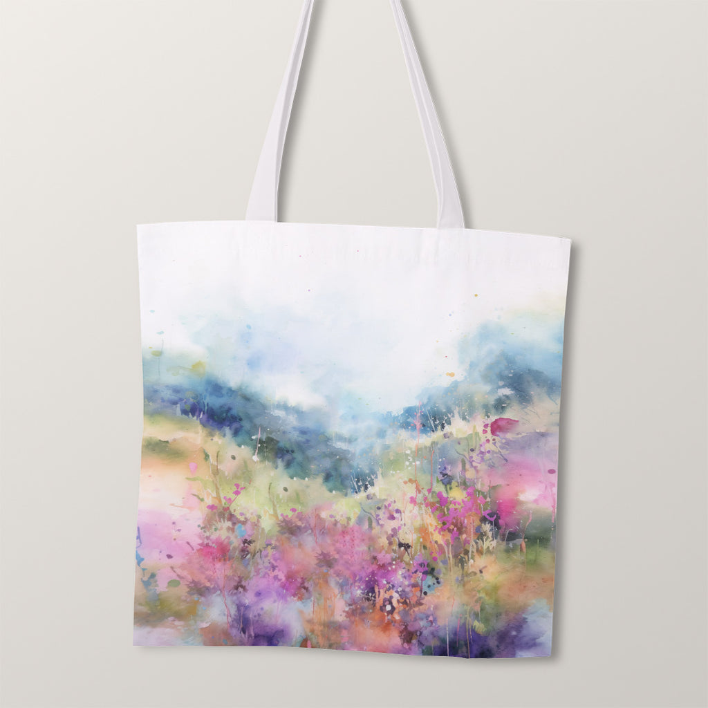👉 PRINT ON DEMAND 👈 TOTE CO-ORD Watercolour Stag Fabric Bag Panel