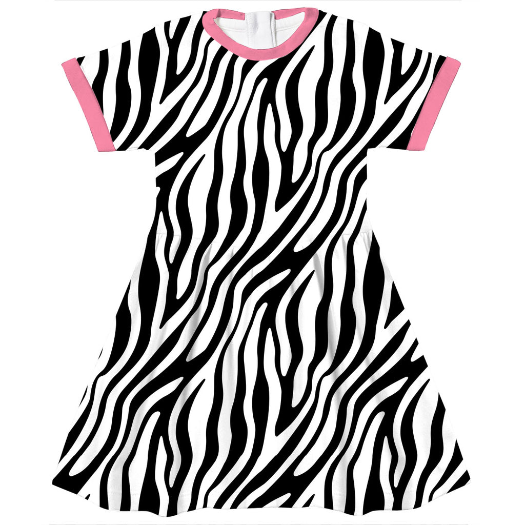 👉 PRINT ON DEMAND 👈 Zebra Black and White Various Fabric Bases