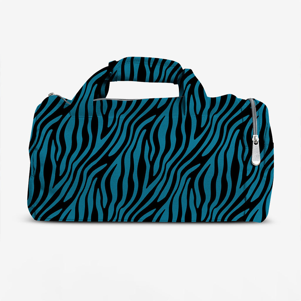 👉 PRINT ON DEMAND 👈 Zebra Blue and Black Various Fabric Bases