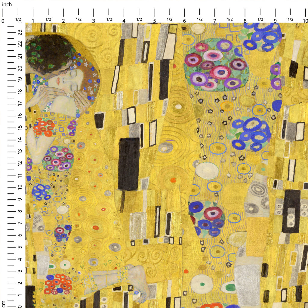 👉 PRINT ON DEMAND 👈 Gustav Klimt Kiss Various Fabric Bases