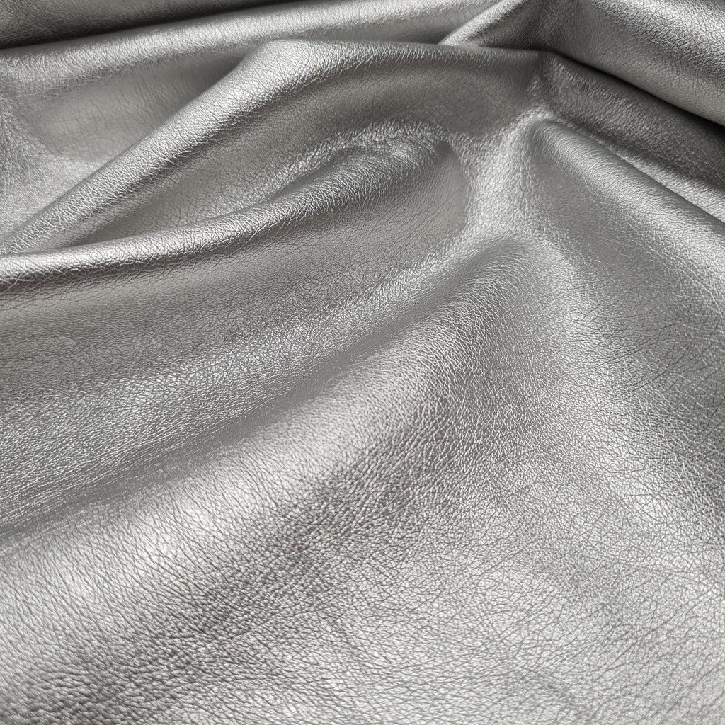 Soft Metallic Leatherette Fabric, priced by half metre